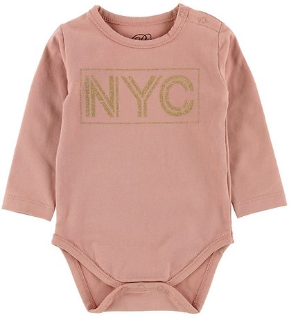 Petit by Sofie Schnoor Bodysuit L/æ - NYC - Pink w. NYC/Gimmer
