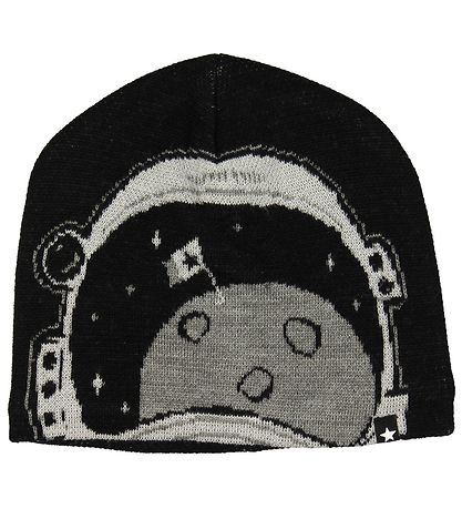 Molo Hat w. Tube Scarf - Kleo - Wool/Polyester - Very Black w. S
