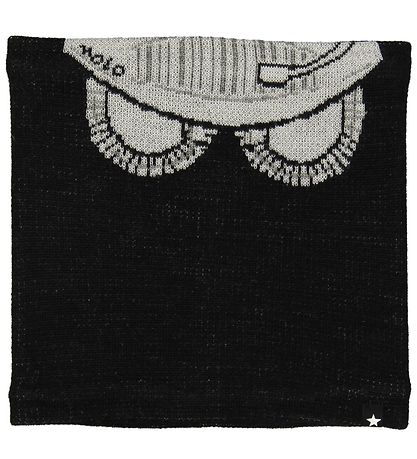 Molo Hat w. Tube Scarf - Kleo - Wool/Polyester - Very Black w. S