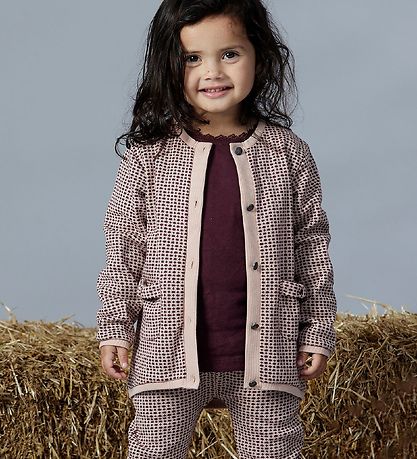 En Fant Trousers - Light Rose w. Check