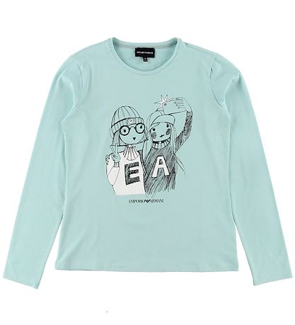 Emporio Armani 블라우스 - 하늘색 포함 프린트