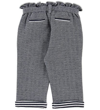 Emporio Armani 바지 - 흰색/네이비 포함 패턴
