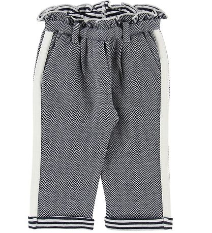 Emporio Armani 바지 - 흰색/네이비 포함 패턴