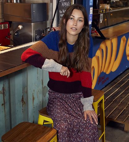 Cost:Bart Jumper - Knitted - Gauge - Light Grey Melange Cost:Bart Jumper - Knitted - Gauge - Light Grey Melange