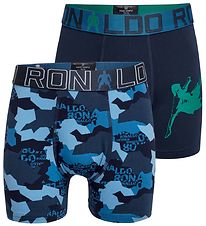 CR7 Boxers - 2-Pack - Blue/Navy w. Print