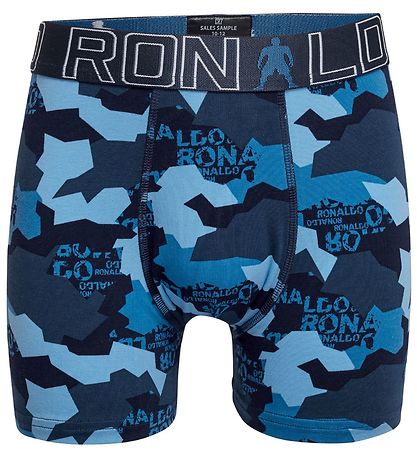 Boxers CR7 - 2 Pack - Bleu/Marine av. Imprimé Boxers CR7 - 2 Pack - Bleu/Marine av. Imprimé