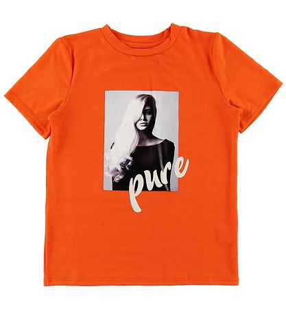 Hound T-Shirt - Orange m. Print Hound T-Shirt - Orange m. Print