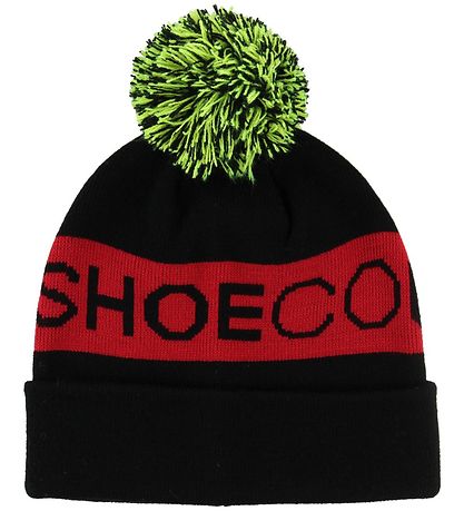 DC Beanie w. Pompon - Chester - Black/Red DC Beanie w. Pompon - Chester - Black/Red