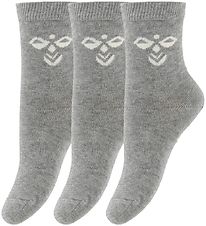 Hummel Socks - HMLSutton - 3-Pack - Grey Melange Hummel Socks - HMLSutton - 3-Pack - Grey Melange