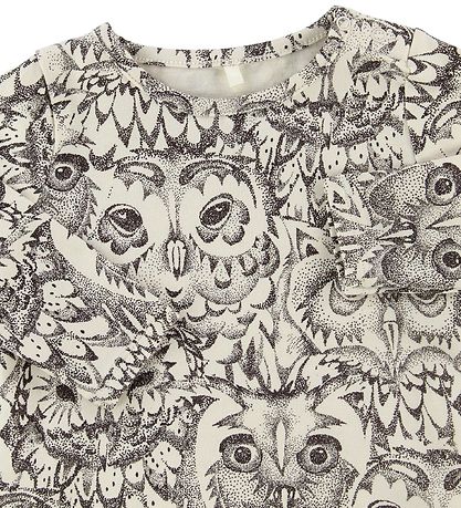 Soft Gallery Blouse - Bella - Crème m. Uilen Soft Gallery Blouse - Bella - Crème m. Uilen