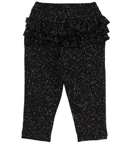 Little Wonders Leggings - Abigail - Schwarz m. Glitzerunkte
