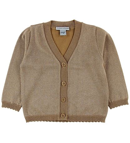 MP Cardigan - Okergeel m. Glitter MP Cardigan - Okergeel m. Glitter