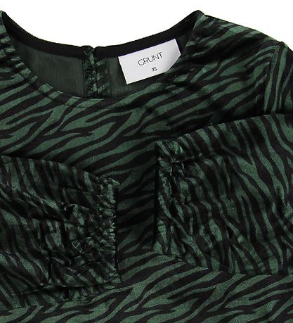 Grunt Kjóll - Charlotte - Green Zebra Grunt Kjóll - Charlotte - Green Zebra