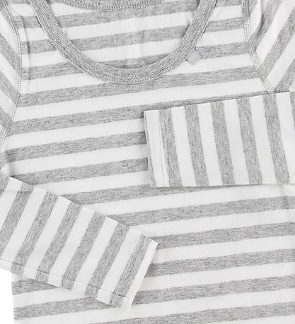 Say-So 블라우스 - 회색 멜란지/흰색 줄무늬 Say-So 블라우스 - 회색 멜란지/흰색 줄무늬