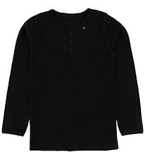 Say-So Bluse m. Knöpfe - Schwarz Say-So Bluse m. Knöpfe - Schwarz