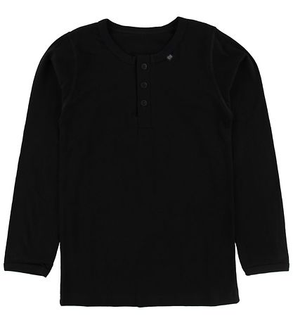 Say-So Blouse w. Buttons - Black Say-So Blouse w. Buttons - Black