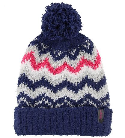 Bonnet Roxy - Marine av. Pompon/Motif Bonnet Roxy - Marine av. Pompon/Motif