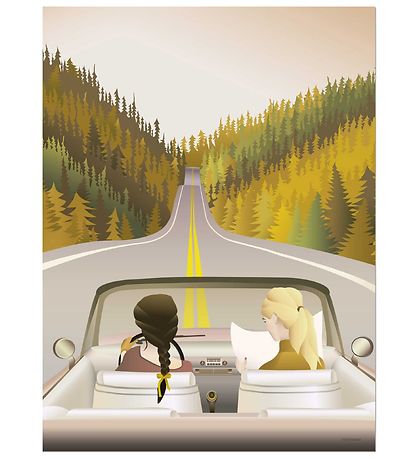 Vissevasse Poster - 30x40 - Road Trip Vissevasse Poster - 30x40 - Road Trip