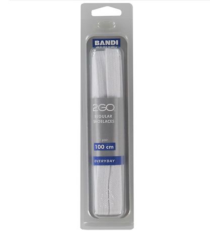 2GO Skosnören - 100 cm - 1 par - Vit