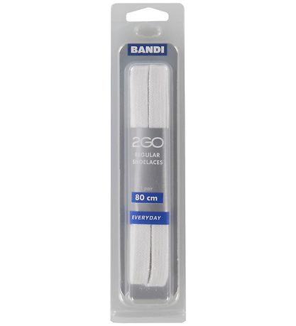 2GO Shoelaces - 80 cm - 1 Pair - White