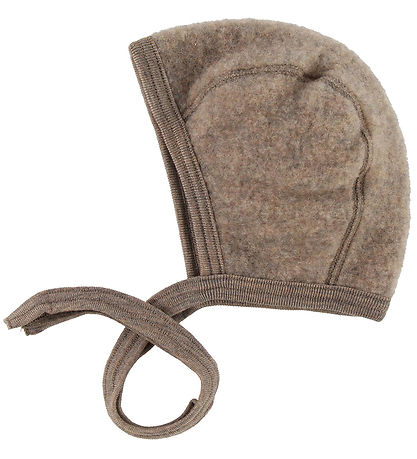 Bonnet de Bébé Engel - Laine - Chiné Noix
