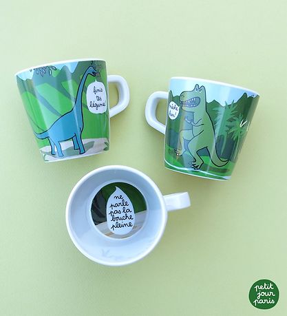 Petit Jour Paris Cup - Melamine - Green w. Dinosaur Petit Jour Paris Cup - Melamine - Green w. Dinosaur