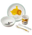 Petit Jour Paris Dinner Set - Melamine - 5 Parts - White w. DYR Petit Jour Paris Dinner Set - Melamine - 5 Parts - White w. DYR