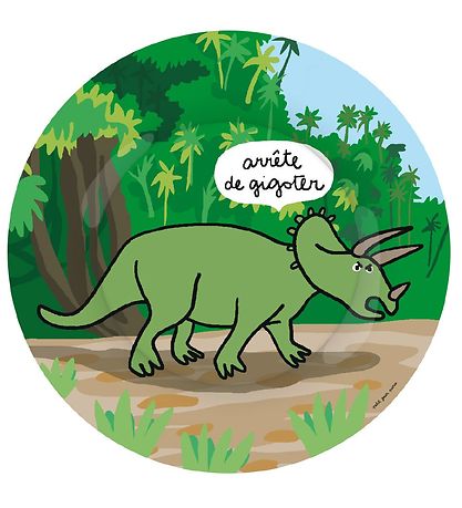 Petit Jour Paris Plate - Melamine - Dinosaur Petit Jour Paris Plate - Melamine - Dinosaur