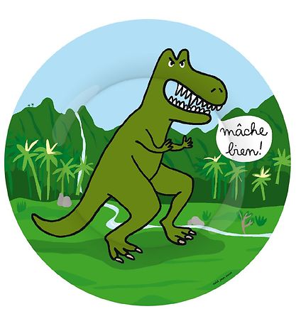 Petit Jour Paris Plate - Melamine - Dinosaur