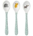 Petit Jour Paris Spoons - 3-Pack - Melamine - White/Blue w. Anim Petit Jour Paris Spoons - 3-Pack - Melamine - White/Blue w. Anim