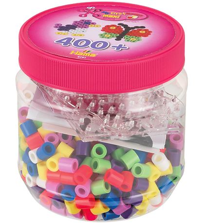 Hama Maxi Set w. Pegboards - 400 beads - Neon/Multi Hama Maxi Set w. Pegboards - 400 beads - Neon/Multi