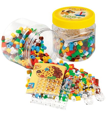 Ensemble maxi av. Plaques pour perles Hama - 400 pces - Multicol Ensemble maxi av. Plaques pour perles Hama - 400 pces - Multicol