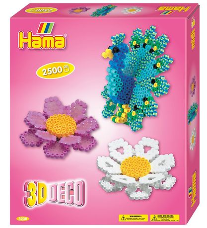 Hama Midi Beads Set - 2500 Beads - 3D - Deco Hama Midi Beads Set - 2500 Beads - 3D - Deco