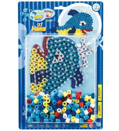 Hama Maxi Bead Set - 250 pcs - Whale Hama Maxi Bead Set - 250 pcs - Whale