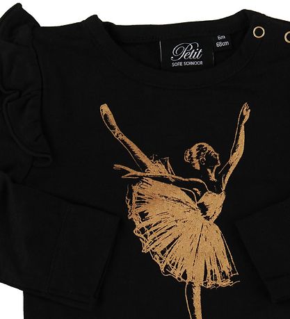 Petit by Sofie Schnoor Body L/æ - Dicte - Schwarz m. Ballerina