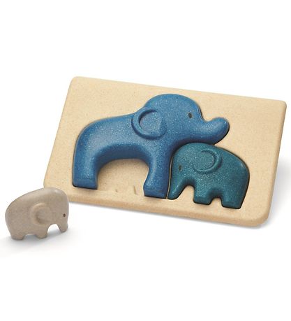 Éléphant Puzzle PlanToys - Naturel/Bleu Éléphant Puzzle PlanToys - Naturel/Bleu