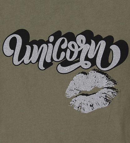 Petit by Sofie Schnoor T-shirt - Liva - Army Green w. Unicorn Petit by Sofie Schnoor T-shirt - Liva - Army Green w. Unicorn
