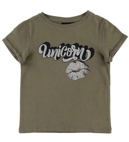 Petit by Sofie Schnoor T-shirt - Liva - Army Green w. Unicorn Petit by Sofie Schnoor T-shirt - Liva - Army Green w. Unicorn