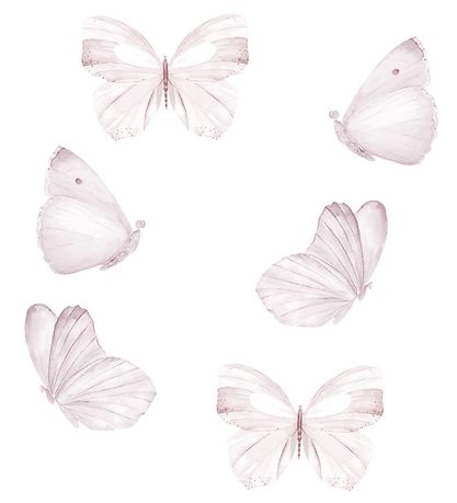 That's Mine Wallstickers - Butterflies - 6 pcs - White That's Mine Wallstickers - Butterflies - 6 pcs - White