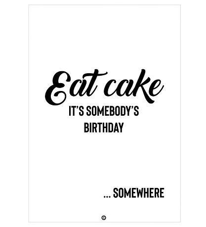 Citatplakat Poster - A3 - Eten Cake Citatplakat Poster - A3 - Eten Cake