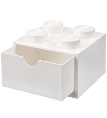 Tiroir de stockage LEGO® Storage - 4 Boutons - 15x15x9 - Blanc