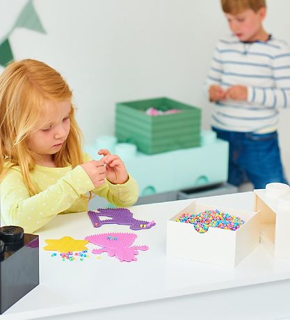 Tiroir de stockage LEGO® Storage - 4 Boutons - 15x15x9 - Blanc