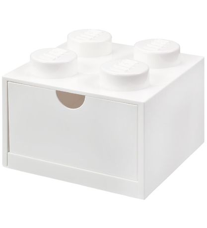 Tiroir de stockage LEGO® Storage - 4 Boutons - 15x15x9 - Blanc