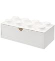 LEGO® Storage Storage Drawer - 8 Knobs - 31x15x9 - White LEGO® Storage Storage Drawer - 8 Knobs - 31x15x9 - White