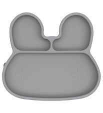 Assiette We Might Be Tiny - Silicone - 3 Rum - Lapin - Gris Assiette We Might Be Tiny - Silicone - 3 Rum - Lapin - Gris