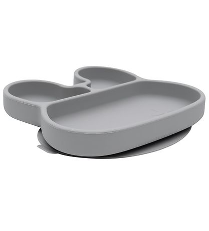 We Might Be Tiny Teller - Silikon - 3 Fächer - Kaninchen - Grau We Might Be Tiny Teller - Silikon - 3 Fächer - Kaninchen - Grau