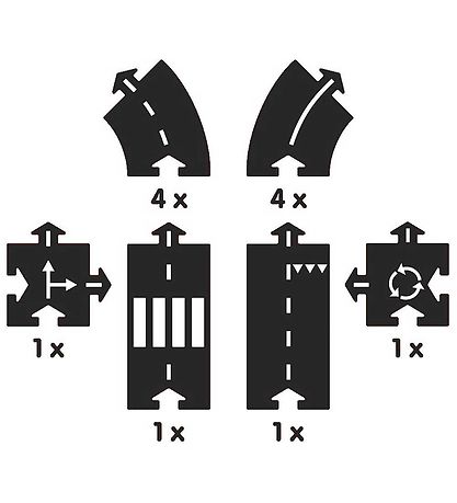 Waytoplay Car Track - 12 pcs - Ringroad