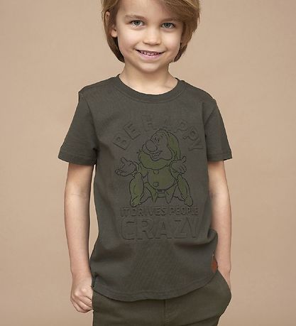 Wheat Disney T-Shirt - Happy - Army Leaf Wheat Disney T-Shirt - Happy - Army Leaf