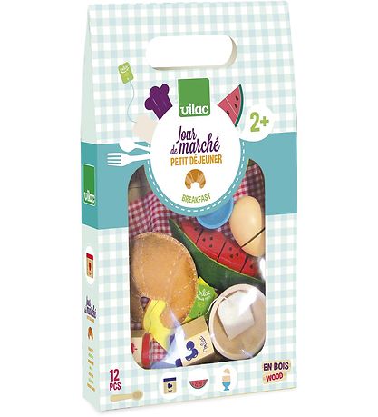 Vilac Play Food - Wood - Breakfast Vilac Play Food - Wood - Breakfast