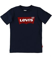 Levis T-Shirt - Fledermausflügel - Navy m. Logo Levis T-Shirt - Fledermausflügel - Navy m. Logo